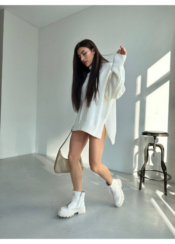 Осенние кожаные женские ботинки VZUTIK