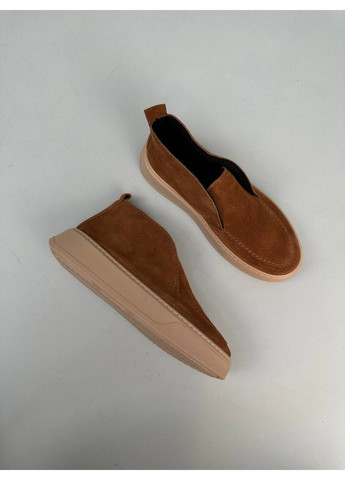 VZUTIK Женские замшевые лоферы оранжевый з натуральная замша, украина — всесезон (277692890)