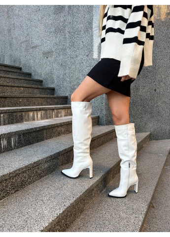 Осенние женские кожаные сапоги VZUTIK