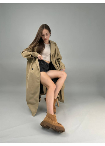 VZUTIK Женские замшевые лоферы оранжевый з натуральная замша, украина — всесезон (277692968)