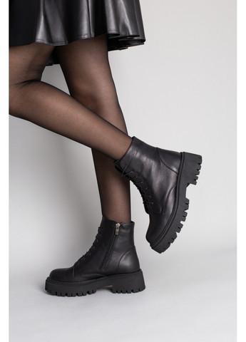 Осенние кожаные женские ботинки VZUTIK