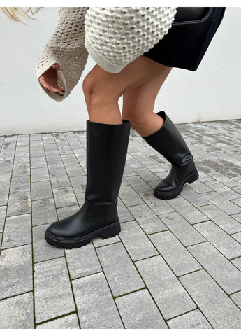 Осенние женские кожаные сапоги VZUTIK