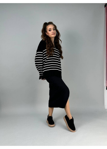 VZUTIK Женские замшевые лоферы черный з натуральная замша, украина — всесезон (277692906)