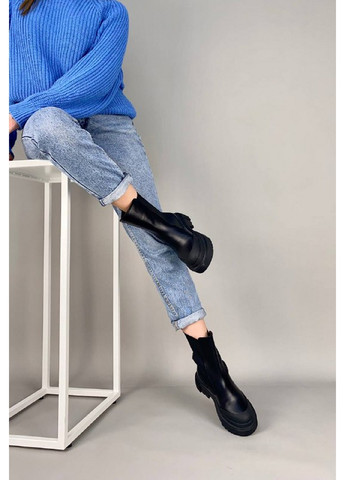 Осенние женские кожаные ботинки VZUTIK