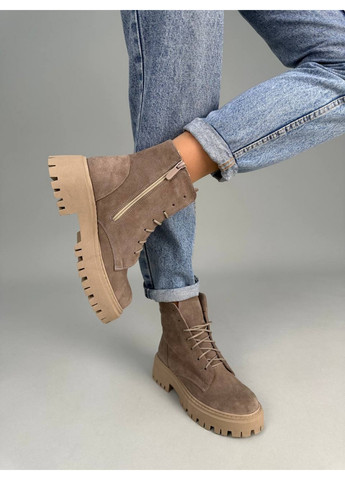 Осенние замшевые женские ботинки VZUTIK из натуральной замши