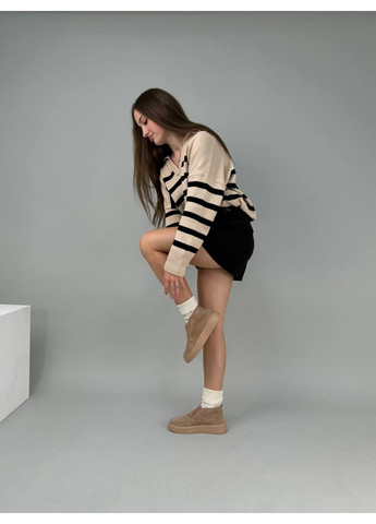 VZUTIK Жіночі замшеві лофери світло-коричневий з натуральна замша, україна — всесезон (277690847)