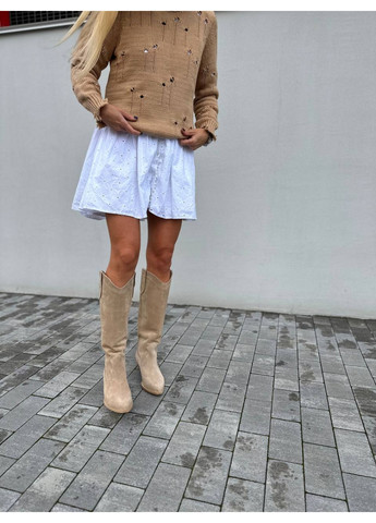 Осенние женские замшевые сапоги VZUTIK