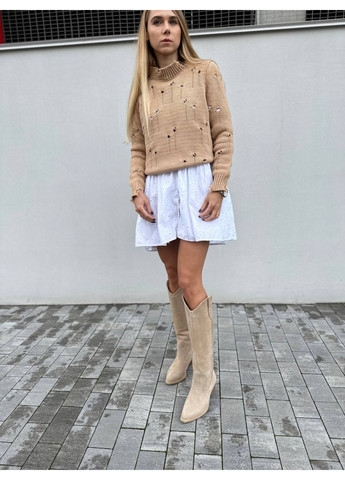 Осенние женские замшевые сапоги VZUTIK