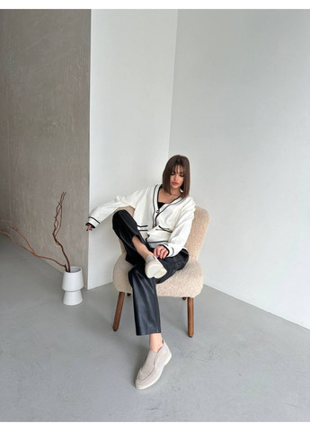 VZUTIK Замшевые женские лоферы песочный з натуральная замша, украина — всесезон (277693671)