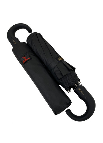 Чёрный складной мужской зонт полуавтомат Bellissima (277693234)