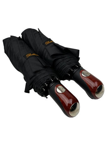 Чорна складна чоловіча парасолька напівавтомат Bellissima (277690198)