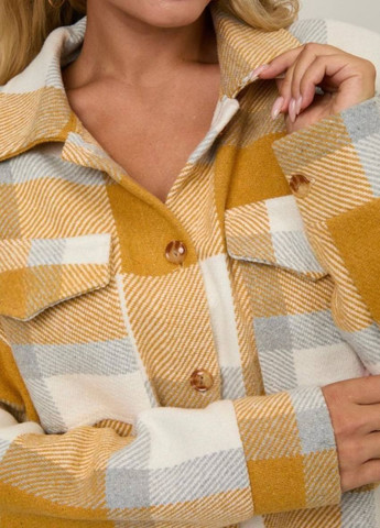 Жіноча тепла кашемірова сорочка в клітку Modena (277694217)