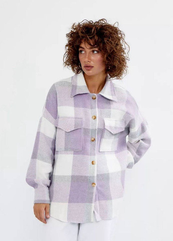 Жіноча тепла кашемірова сорочка в клітку Modena (277694216)