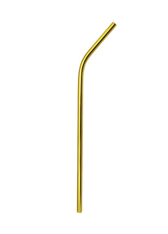 Трубочка для коктейлей многоразовая металлическая трубочка изогнутая 21,5 см для напитков сока REMY-DECOR (277756462)