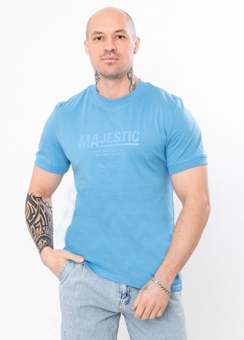 Блакитна футболка чоловіча з коротким рукавом Носи своє
