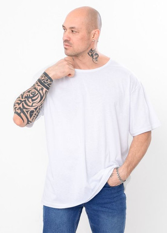 Белая футболка мужская (оверсайз) с коротким рукавом Носи своє