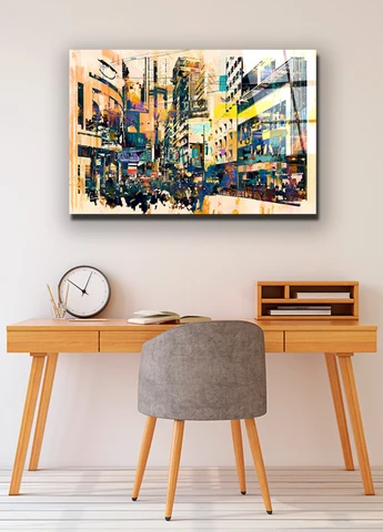 Картина на стекле NovellaPrint "Город" 60х40см No Brand (277696995)