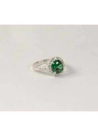 Кольцо с зеленым фианитом 7915/2 SE Maxi Silver (277751218)
