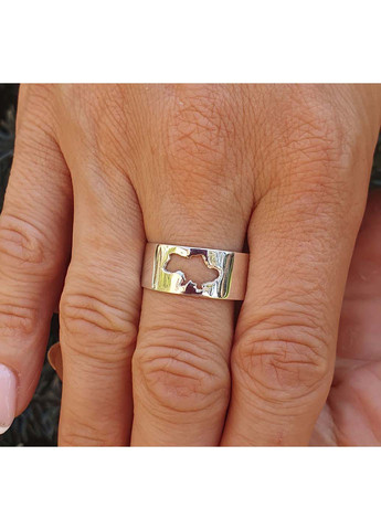 Кольцо карта Украины Анджелины Джоли 9259 SE Maxi Silver (277751129)