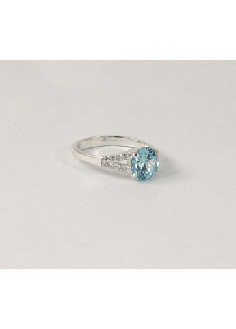 Кольцо с цирконами голубыми 7921/1 SE Maxi Silver (277751210)