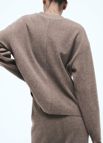 Сіро-коричневий демісезонний светр Zara