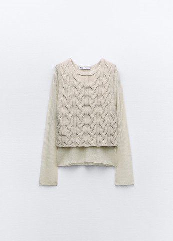 Молочний демісезонний светр Zara