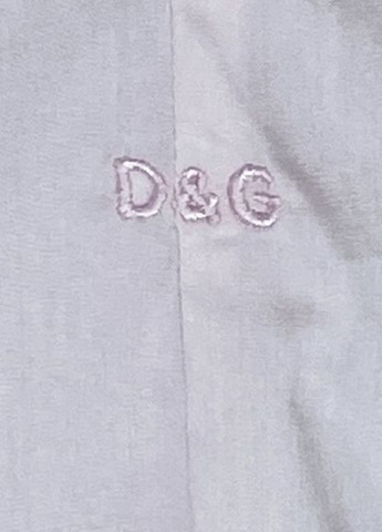 Светло-розовая кэжуал рубашка однотонная D&G