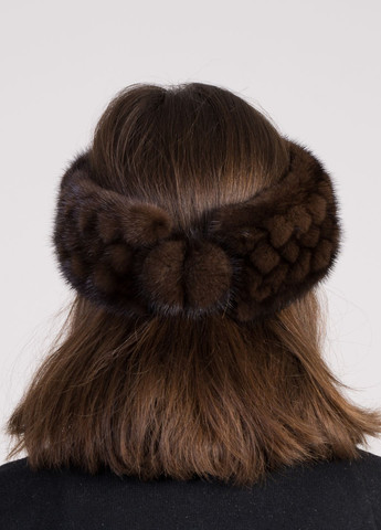 Женская повязка на голову из натурального меха норки Меховой Стиль повязка (277927605)