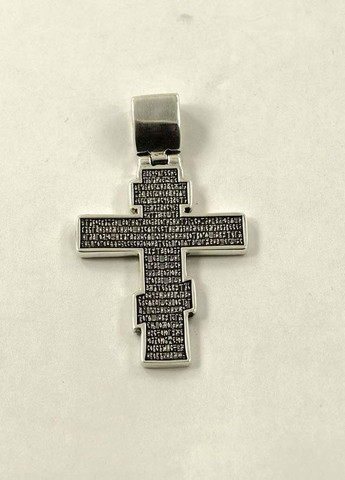 Крест православный двусторонний 8998 Maxi Silver (277757058)