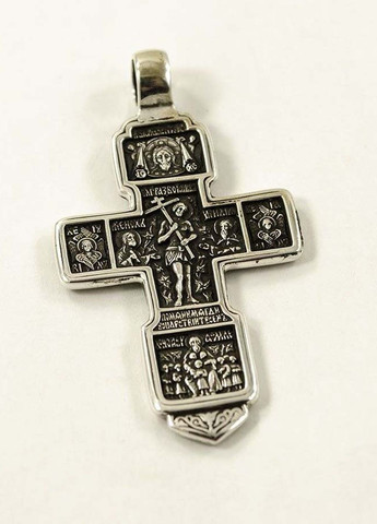 Большой крест православный двусторонний 8997 Maxi Silver (277756738)