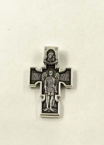 Крест Распятие Христово Архангел Михаил 8999 Maxi Silver (277757097)