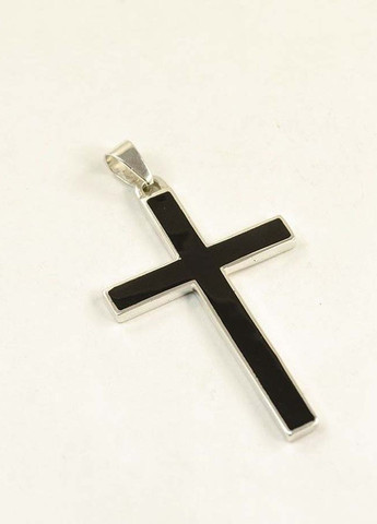 Мужской крест с эмалью 8870 Maxi Silver (277757102)