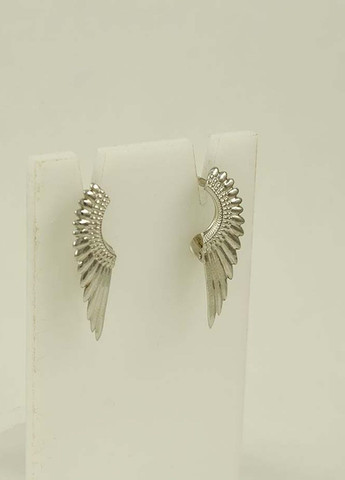 Сережки крылья 8560 Maxi Silver (277757046)