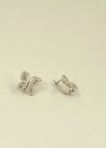 Сережки метелик 8231 Maxi Silver (277757151)