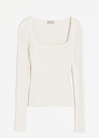 Молочный демисезонный свитер H&M