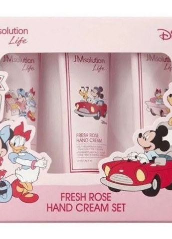Набір кремів для рук з ароматом троянди Life Disney Disney Fresh Rose Hand Cream Set, 3х50ml JMsolution (277812796)
