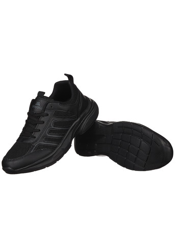 Черные демисезонные мужские кроссовки из текстиля повседневные Bayota