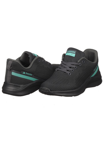 Кросівки з текстилю для жінок Bayota темно-сірі демісезони (277976117)