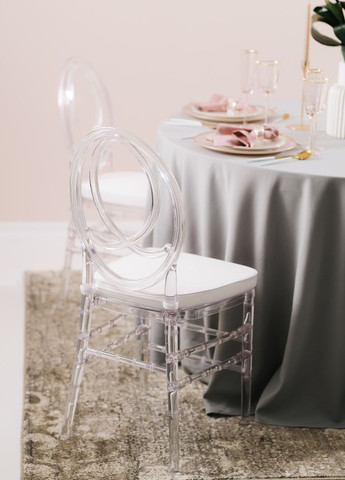 Стілець кухонний прозорий Фенікс із полікарбонату. Стілець обідній для дому ресторану кафе REMY-DECOR (277816337)