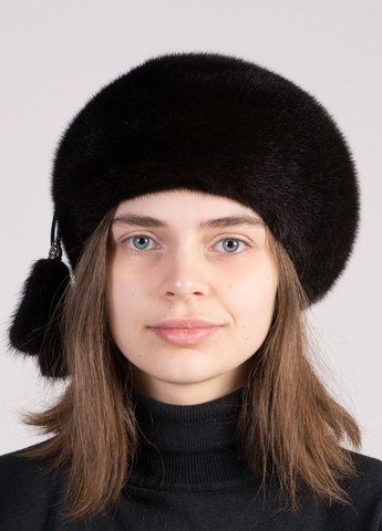 Жіночий норковий берет Меховой Стиль Классический (277927602)