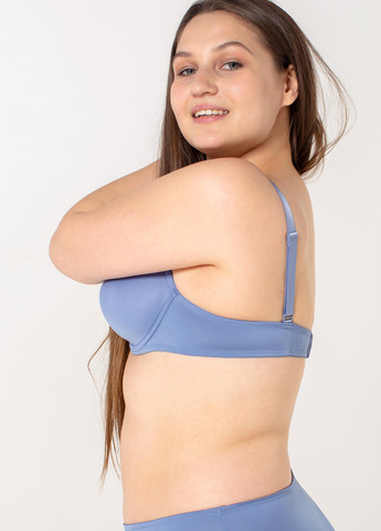 Блакитний бюстгальтер slz24001108 денім Brabrabra з кісточками мікрофібра