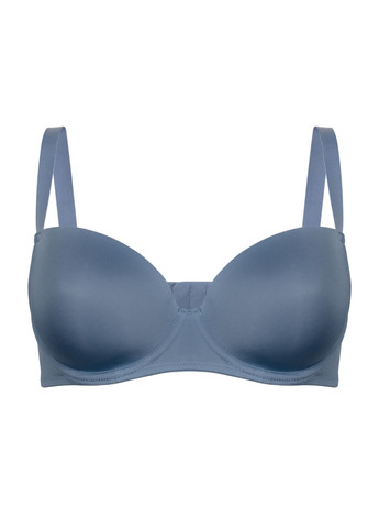 Блакитний бюстгальтер slz24001108 денім Brabrabra з кісточками мікрофібра