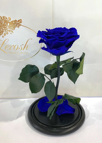 Синя троянда в колбі - Premium 27 см LEROSH (278020041)