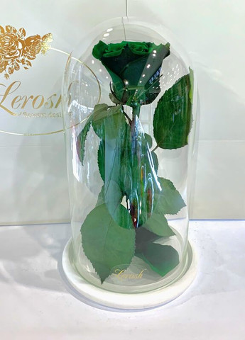 Зеленая роза в колбе - Classic 27 см LEROSH (278020001)