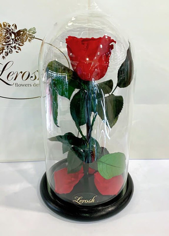 Роза в колбе с подсветкой - Classic 27 см LEROSH (278020012)