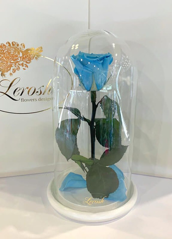 Голубая роза в колбе - Classic 27 см LEROSH (278020019)