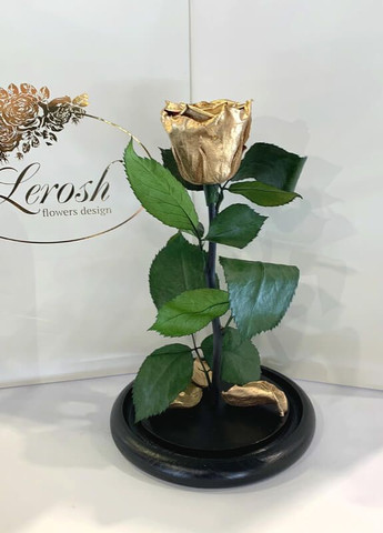 Золота троянда в колбі - Classic 27 см LEROSH (278020044)