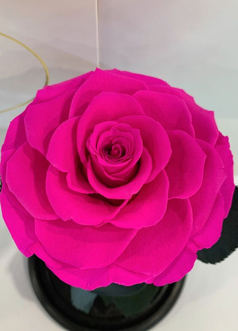 Ярко-розовая Фуксия роза в колбе - Premium 27 см LEROSH (278020063)