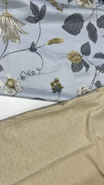 Комплект постельного белья Сатин Жако 200x220 см Евро 50x70 см ( КТ_pvu_5670_3_50x70 ) Комфорт-текстиль (277941269)