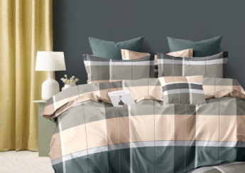 Комплект постельного белья Сатин Дориан 145x215 см Полуторный 40x60 см ( КТ_pvu_5668_1_40x60 ) Комфорт-текстиль (277940955)